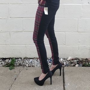 New Tripp NYC Plaid Skinny Jeans